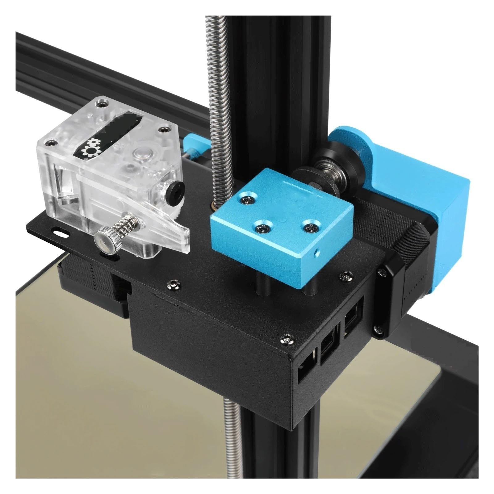Kit stampante 3D Blu-5 Prusa I3 3D Touch PEI Foglio magnetico Dual Drive Estrusore Focolaio Doppio asse Z Stampante 3D Bluer Plus (Color : Blu-5, Size : Us)