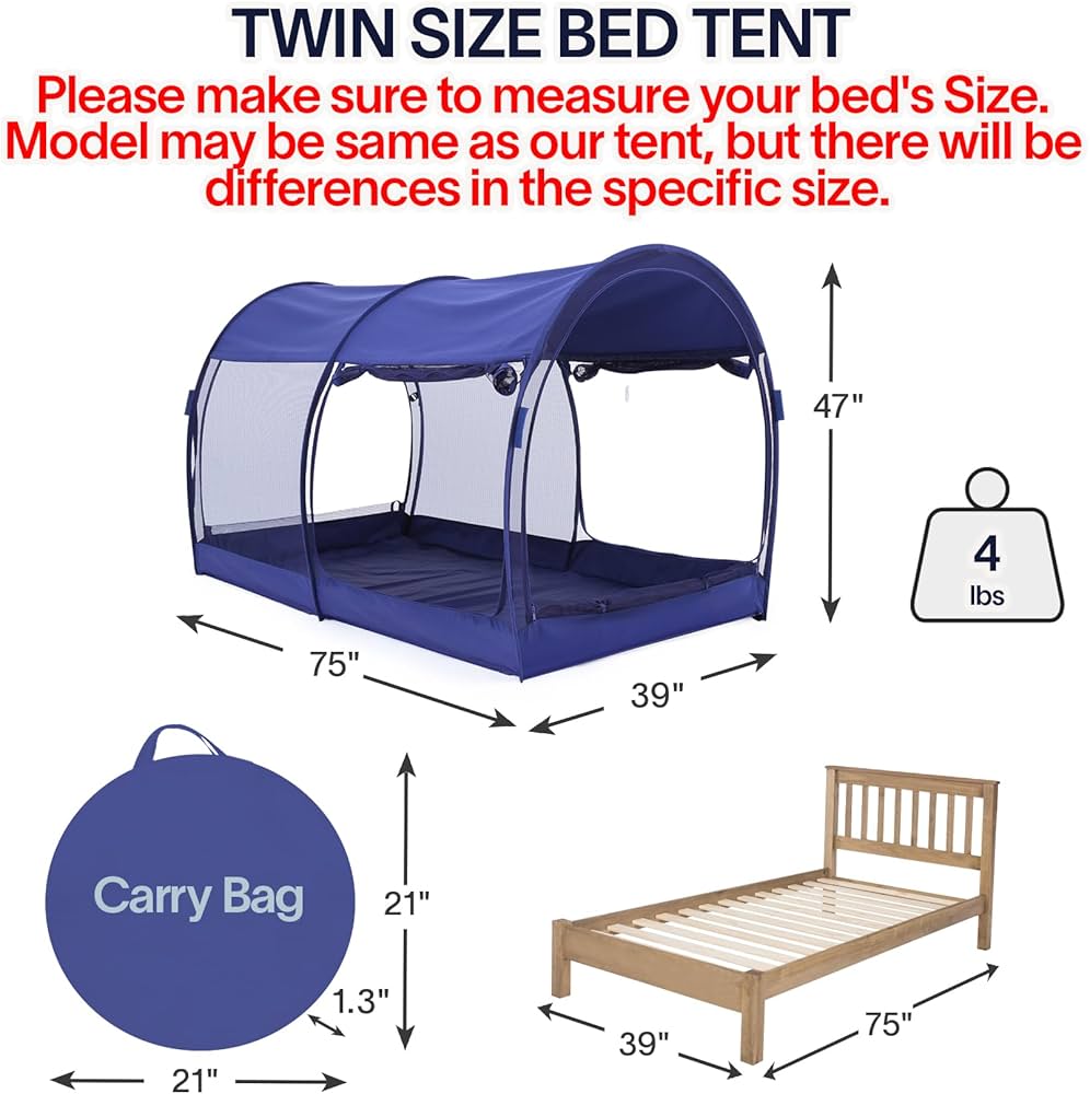 Amazon.com: LEEDOR Mosquito Net Bed Tent Canopy Indoor Tent
