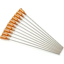 10 Pack - Dispensing Needle 4" - Blunt Tip Luer Lock 15 Gauge, Amber