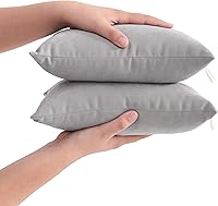 Vista 7 de FLXXIE Tiny Pillow - Mini almohada de microfibra alternativa de plumón de 11 x 7 pulgadas para viajes, mascotas, suave lavable a máquina, almohadas