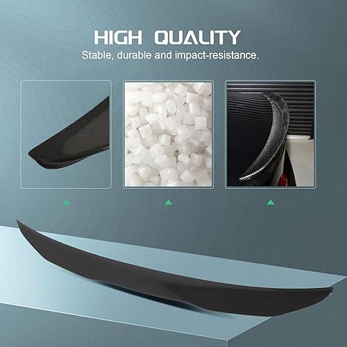 Miniatura 258 de SCITOO Spoiler Wing GT Style Universal 52" ABS Brillante Carbono Aspecto Trasero Alerón Alerón