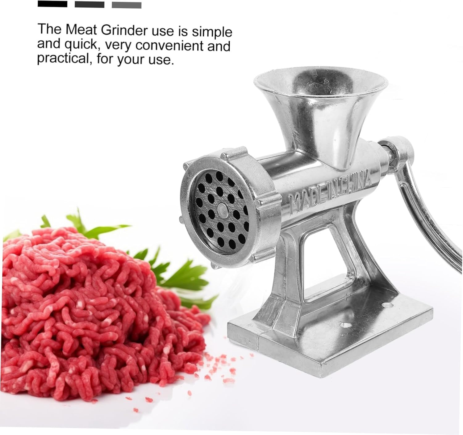 Manual Meat Mincer Sausage Stuffer Heavy Duty Hand Crank for Kitchen Meat Processor for Homemade Sausages