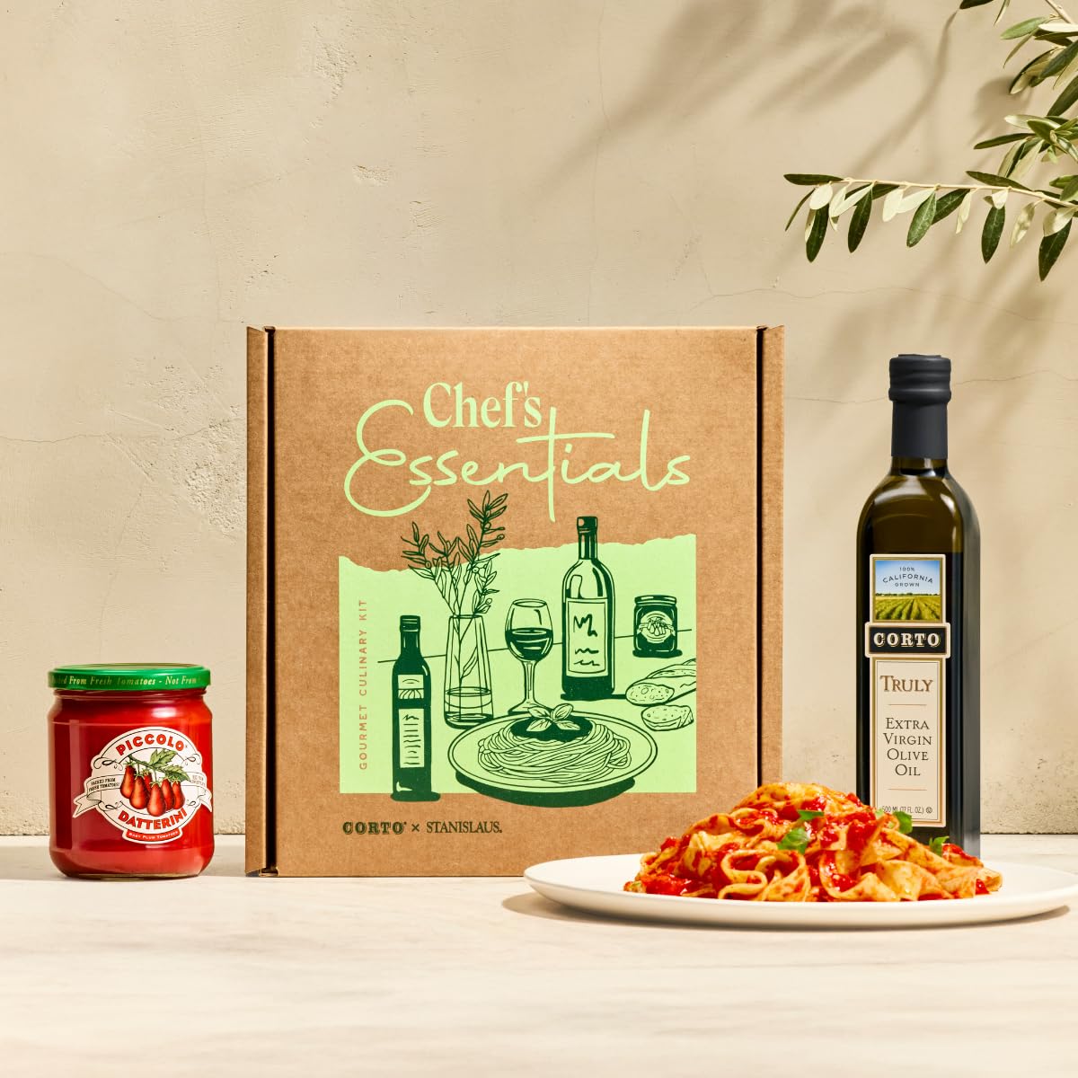 Corto x Stanislaus Chef’s Essentials Kit – TRULY Extra Virgin Olive Oil - Ultra-Fresh Fall Harvest & Piccolo Datterini Baby Plum Tomatoes – Handpicked - Loved by Pro Chefs now for Home Chefs