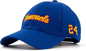 Venezuela Baseball Cap Number 24 Gift Hat Men Women Embroidered Classic Legendary Player Game Gorra de Venezuela beisbol