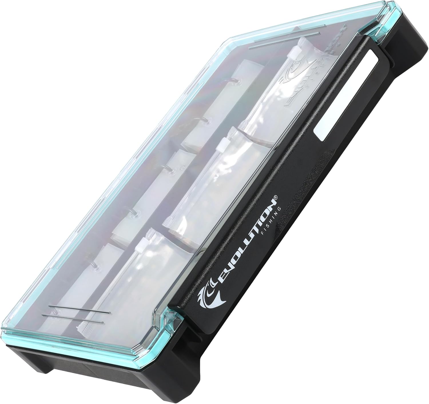 Evolution Fishing BallistiX Blade Runner Tackle Tray - Waterproof, Spinnerbait & Buzzbait Storage, 30 Rust-Resistant Baggies, 6 Sections, Fits 3700 Tackle Box, QuikLatch