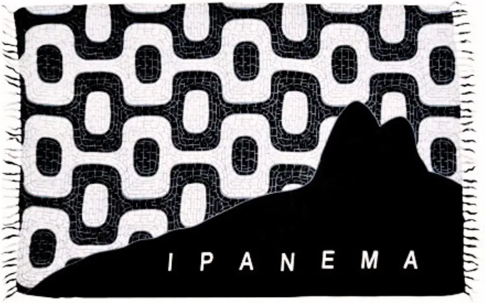 Canga Praia Calçadão Ipanema Morro 2 Irmão Rio De Janeiro Souvenir Turistica Verão Moda Carioca