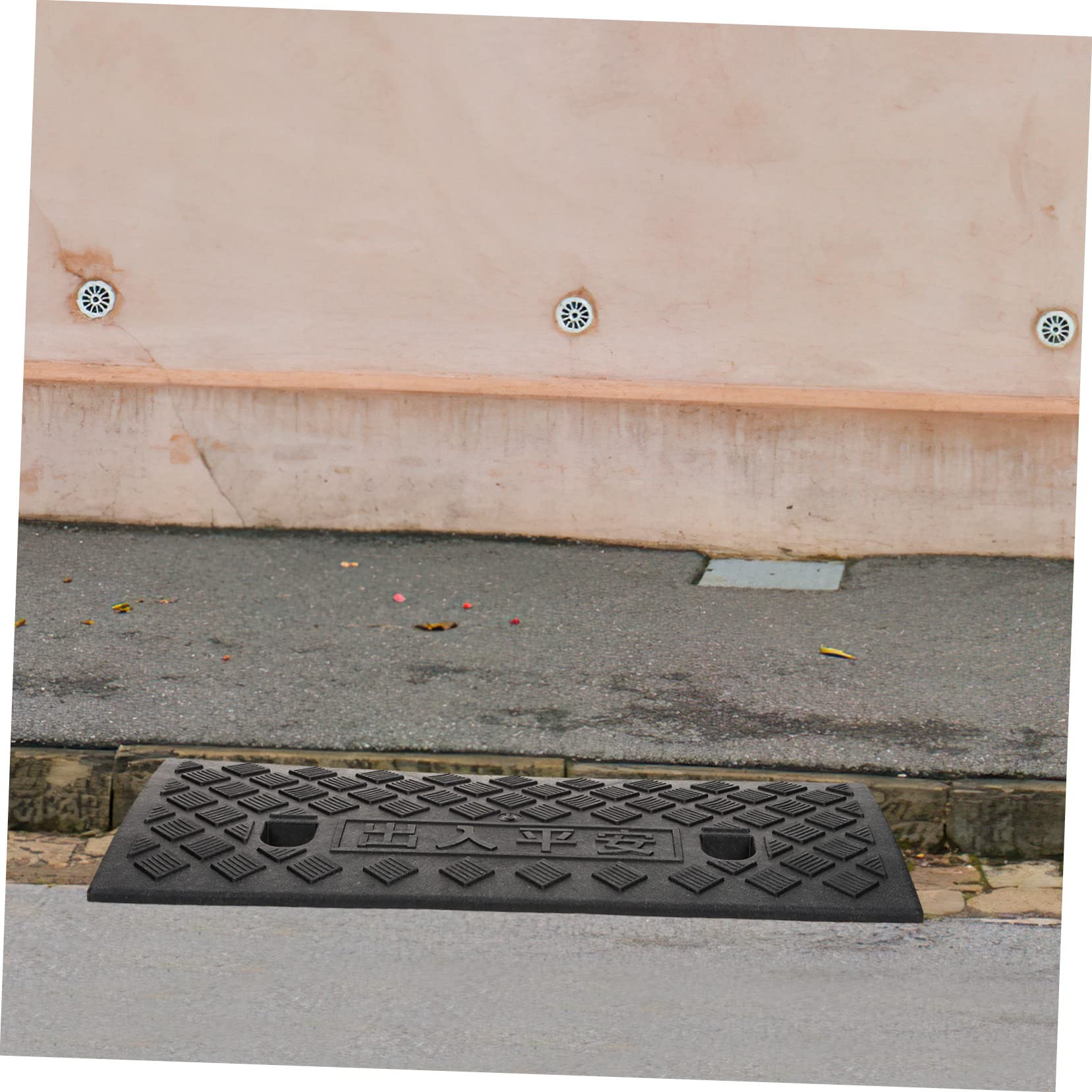 Rampa de Entrada de Goma Negra para Coche y Scooter, Antideslizante | Borde Reforzado, Ligera y Antipresión, para Zonas de Alto Tráfico y Bordillos
