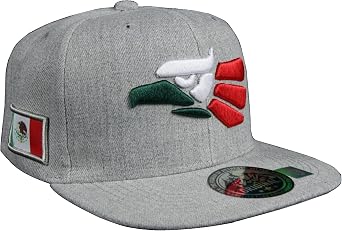 Hecho En Mexico Baseball Cap Flat Bill Snapback Fashion Hats Mexican Caps Sports Heather Gray/Green Hecho