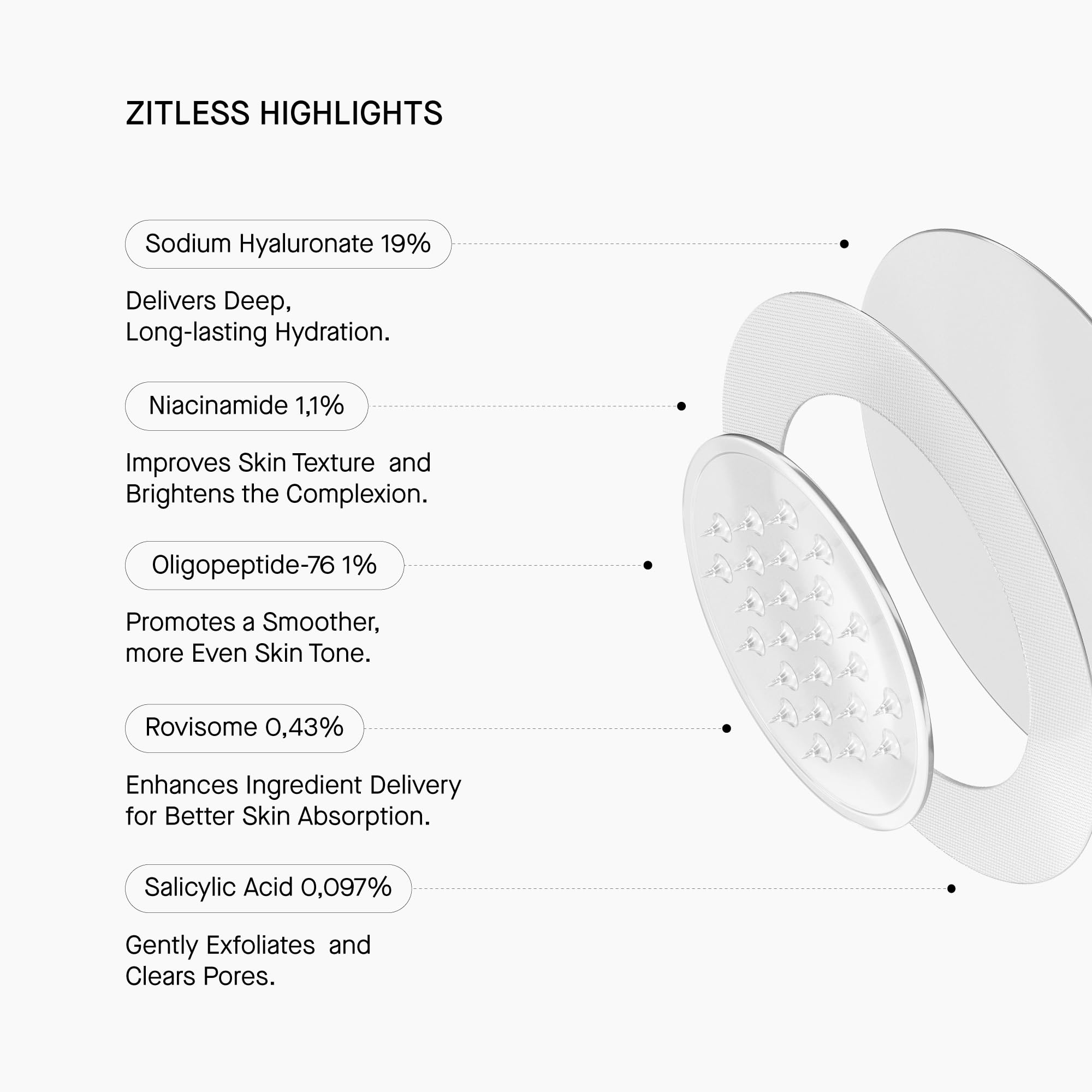 ACNEMY ZITLESS® - Microdart Anti-Acne Patches, 5 Pack – Internal Pimple Treatment with Retinol, Salicylic Acid and Niacinamide, Reduces Pimples Fast and Discreetly