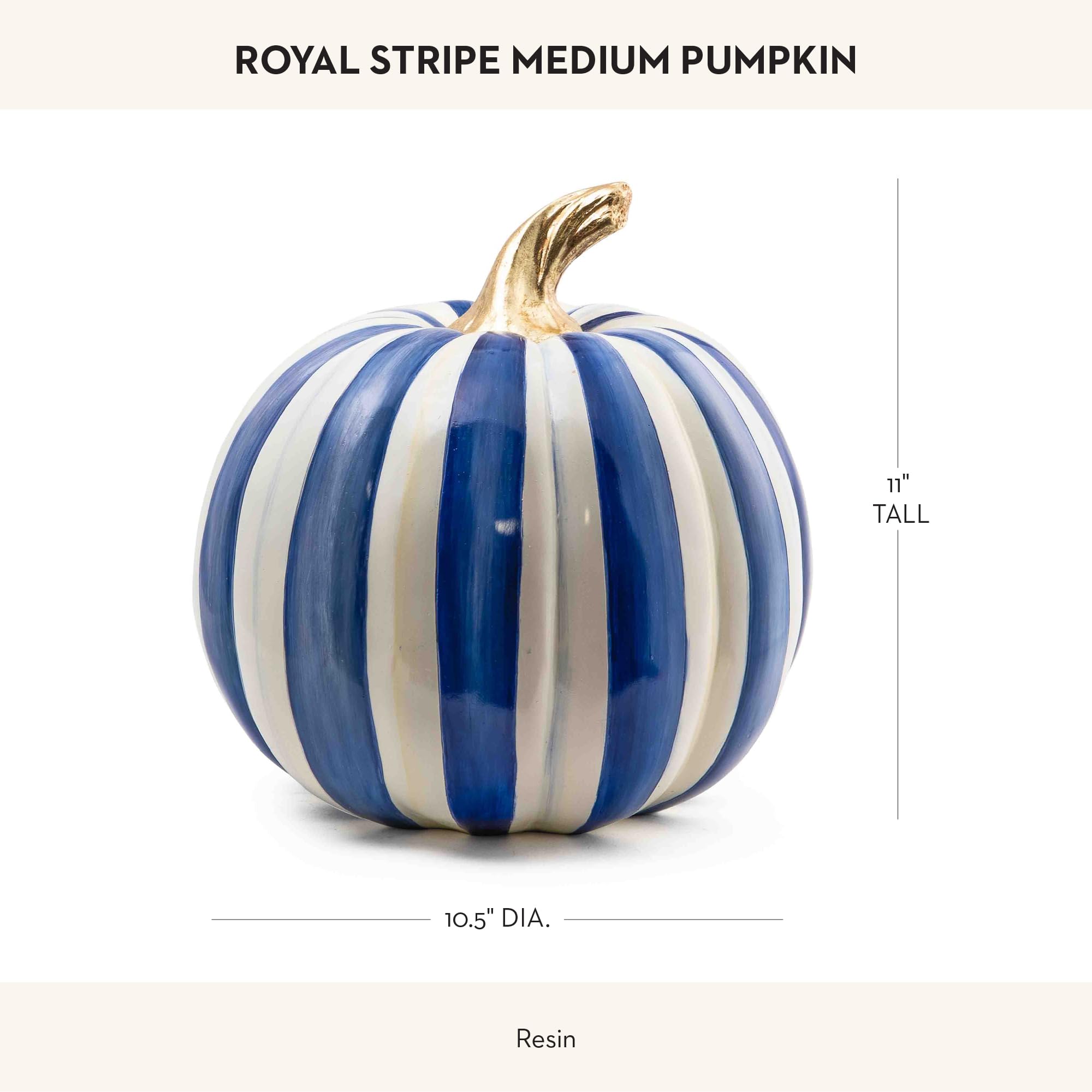 Amazon.com: MACKENZIE-CHILDS Medium Pumpkin, Resin Halloween and
