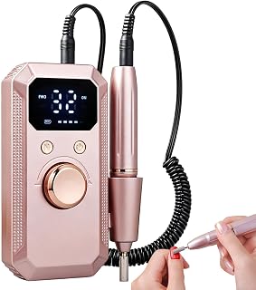 Electric Nail File Portable Rechargeable LED Digital Display | Electric Rotating Nail Drill Machine For Home Use Salon Environment Beauty Care Traveling Holidays Women And Girlfriend