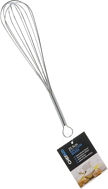 Chef Aid Stainless Steel Balloon Whisk, Measures 25.5cm