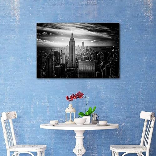 Vista 97 de 1 lienzo decorativo para pared, ferrocarril a través del bosque de pinos con niebla, decoración moderna para el hogar, sala de estar, arte de pared