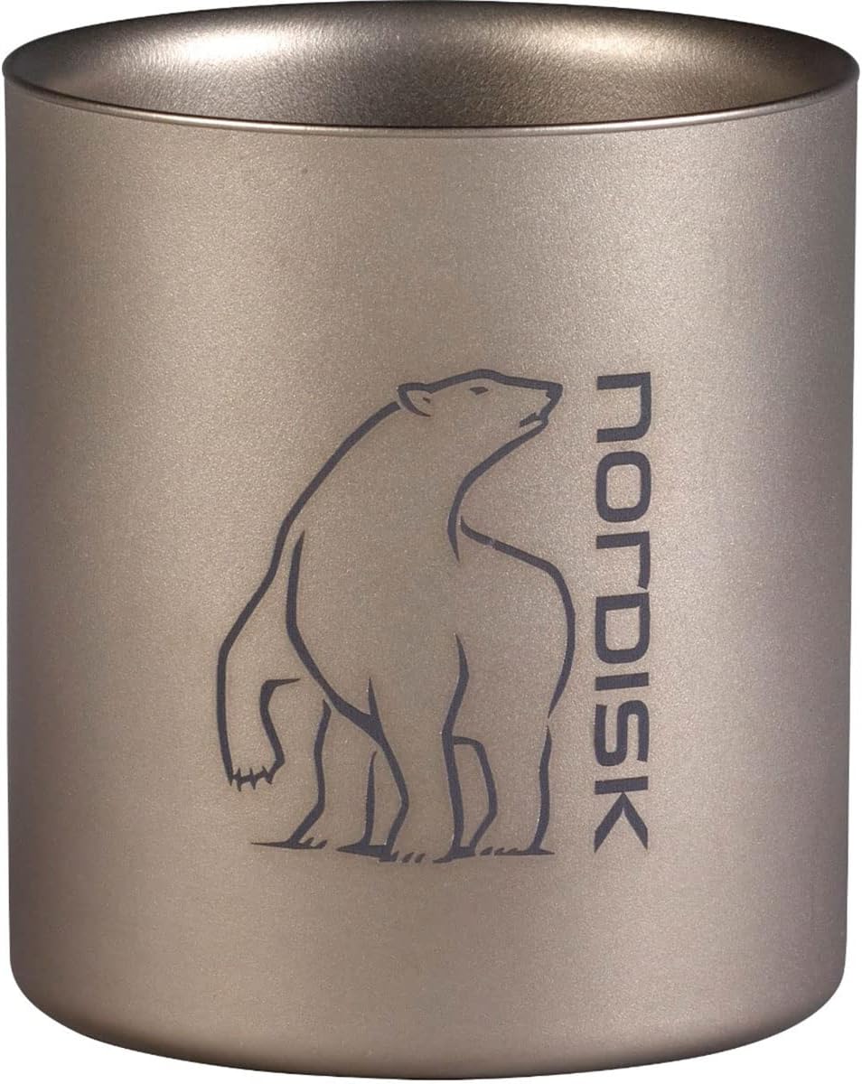 Nordisk 119011 Outdoor Camping Mug, Titanium, Double Wall Specifications, 15.2 fl oz (450 ml), Genuine Japanese Product