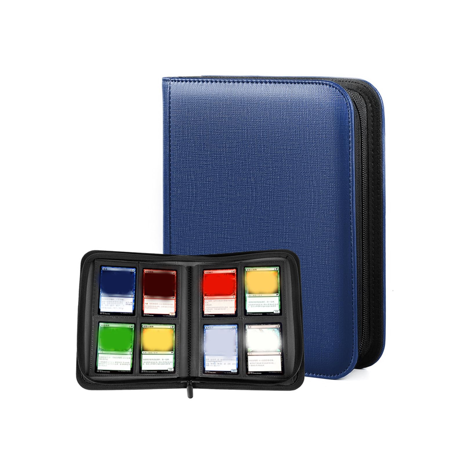 4 Pocket Card Album Trading Cards Case 160 Capacity PU Leather Trading Cards Binder for Collectible and Sports Display Book
