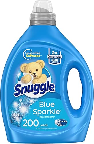 Snuggle Blue Sparkle - Suavizante líquido de tela 2 veces concentrados 200 cargas 80 onzas líquidas