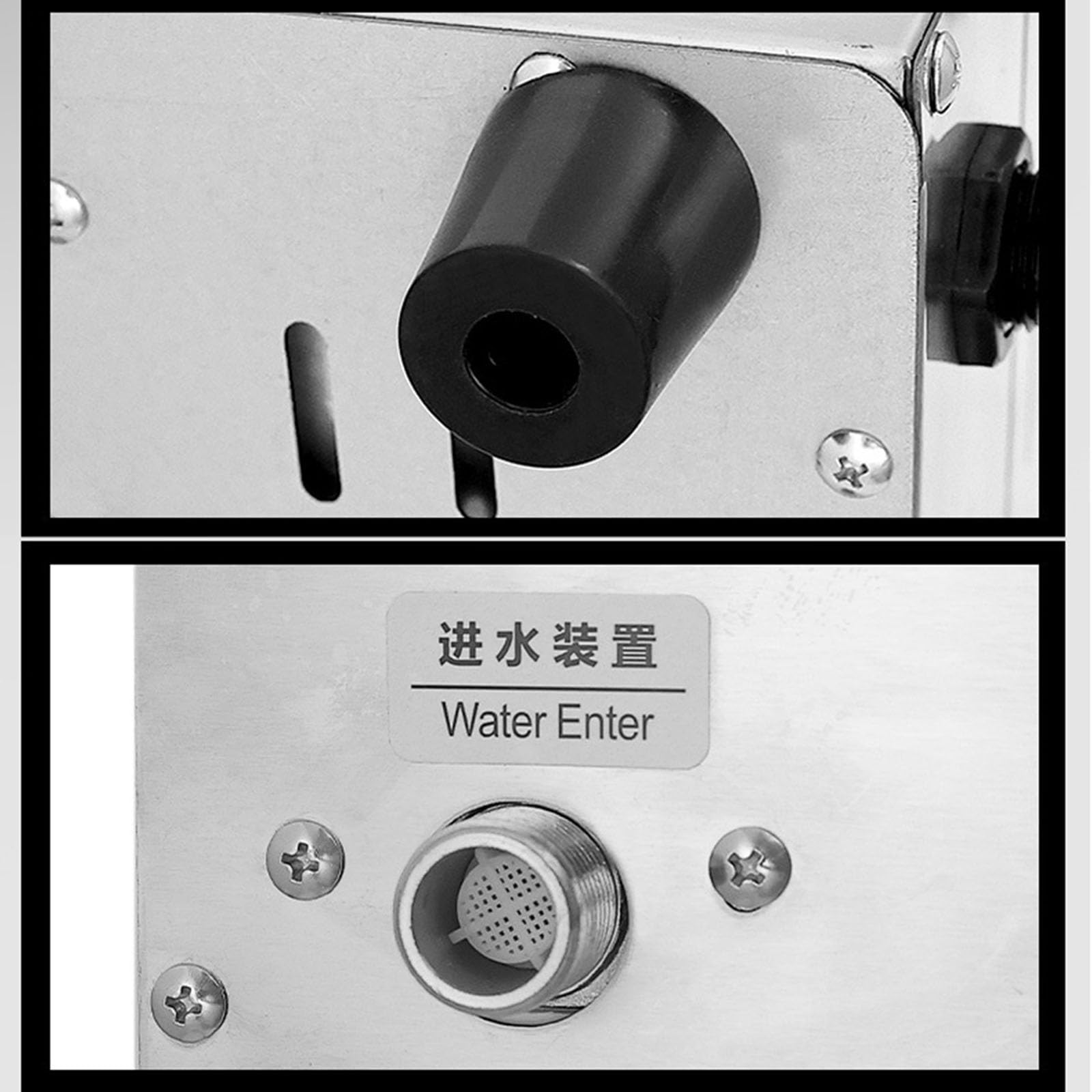 Generic Espumador automático de agua hirviendo al vapor, 12 L, espumador de leche comercial con pantalla LED y sonda de temperatura, perfecto para espresso/té/cafetería