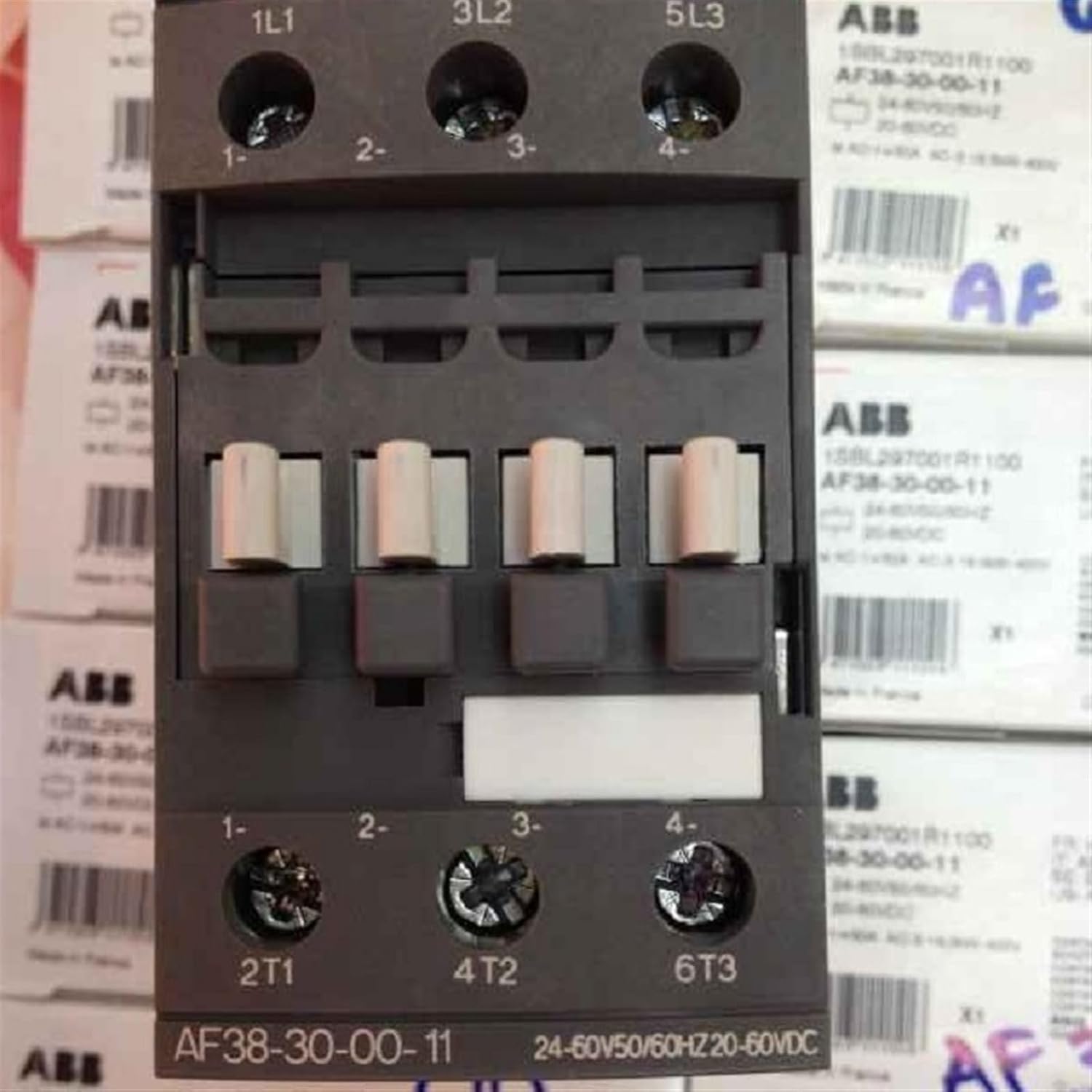 3-ploe Contactors AF Series AC/DC 50HZ/60HZ DC 24V~500V 38A 18.5kw AF38-30-00 1Pcs(AF38-30-00 48-130V)