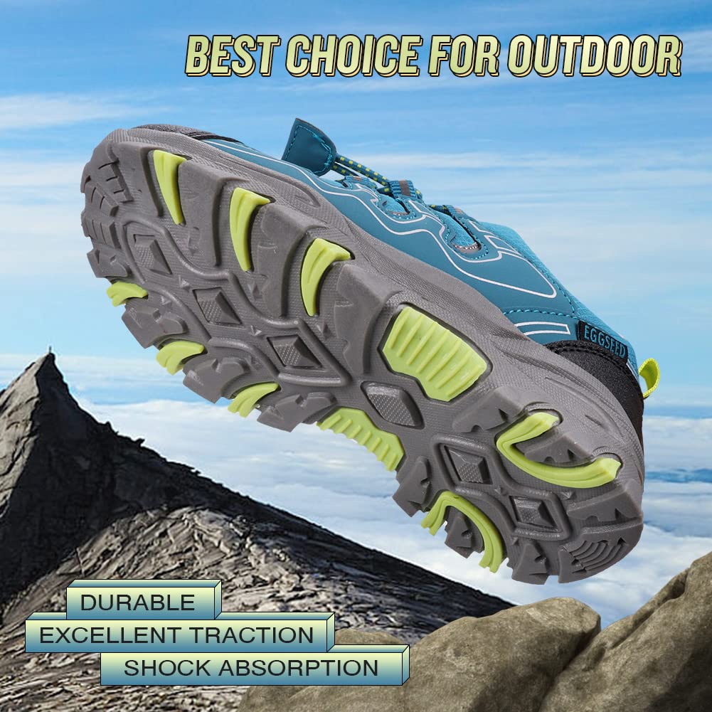 UOVO Baskets garçons Chaussures de randonnée imperméables Baskets Enfants Chaussures de Trekking Chaussures de Sport de Plein air Chaussures de Course 27-40