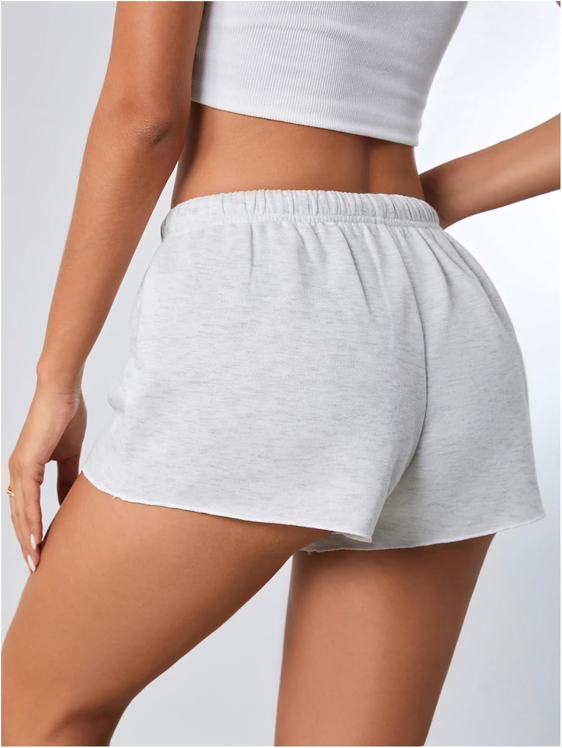 Milumia Women Drawstring Low Waist Mini Sweat Shorts Casual Summer Workout Track Lounge Shorts - Image 2