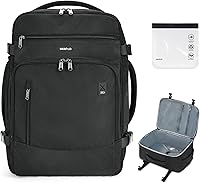 Vista 21 de ECOHUB Mochila de Viaje Mochila de Equipaje de Mano, Negro-3, Mochilas de viaje