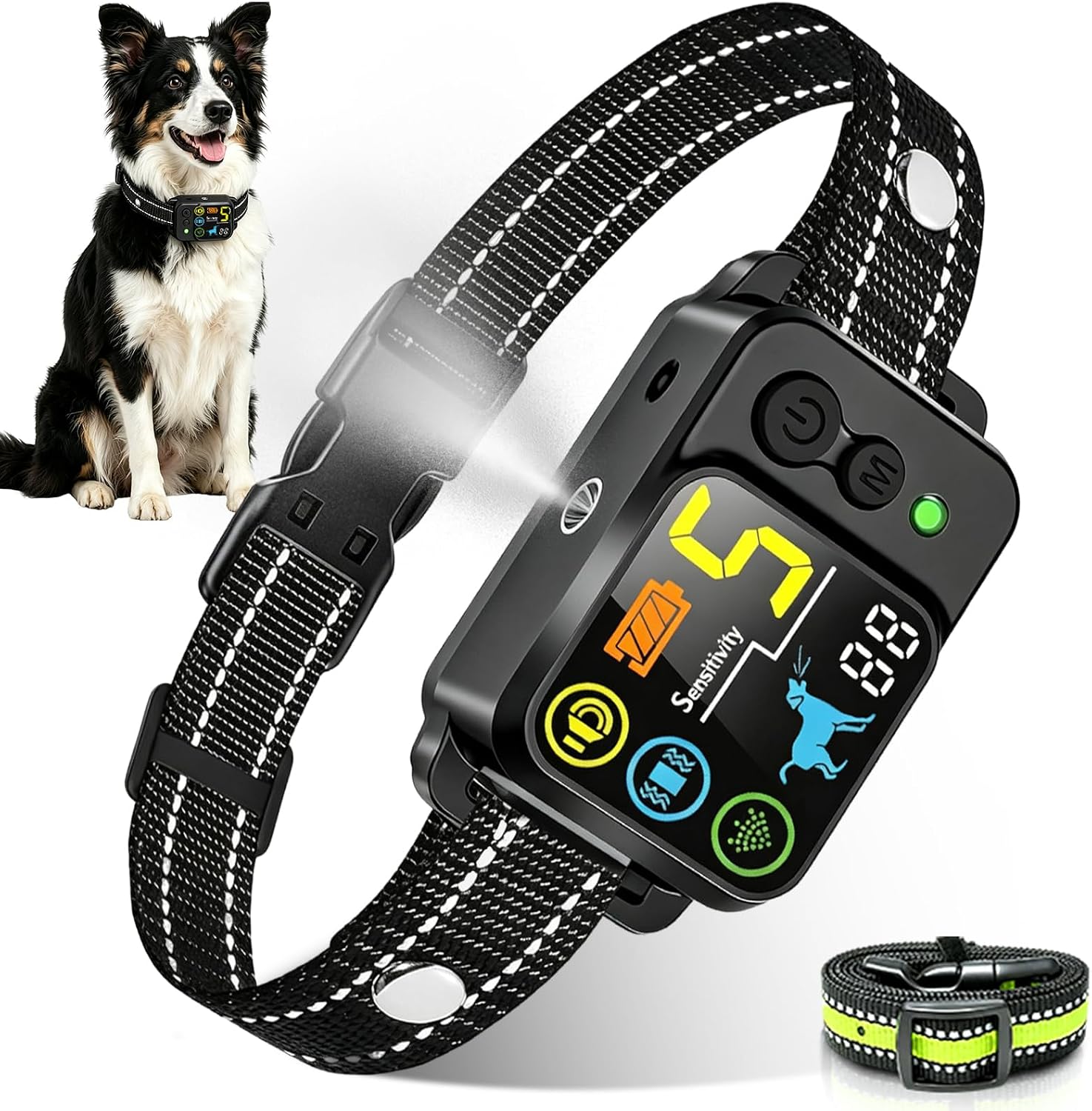 Citronella Bark Collar Spray Dog Collar, 5 Modes & Levels, No Spray Refill