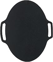 Vista 9 de Sartén antiadherente, sartén coreana para barbacoa con doble asa, revestimiento de 6 capas, parrilla redonda multifuncional para cocina de gas