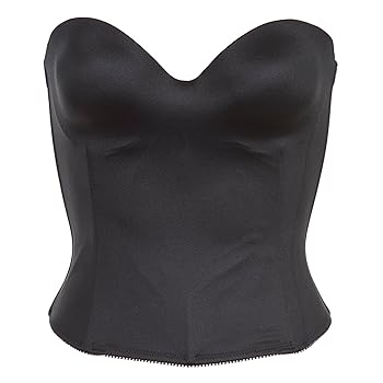 Backless Bra 6377 DOMINIQUE NOEMI BUSTIER BLACK LiviRae Lingerie