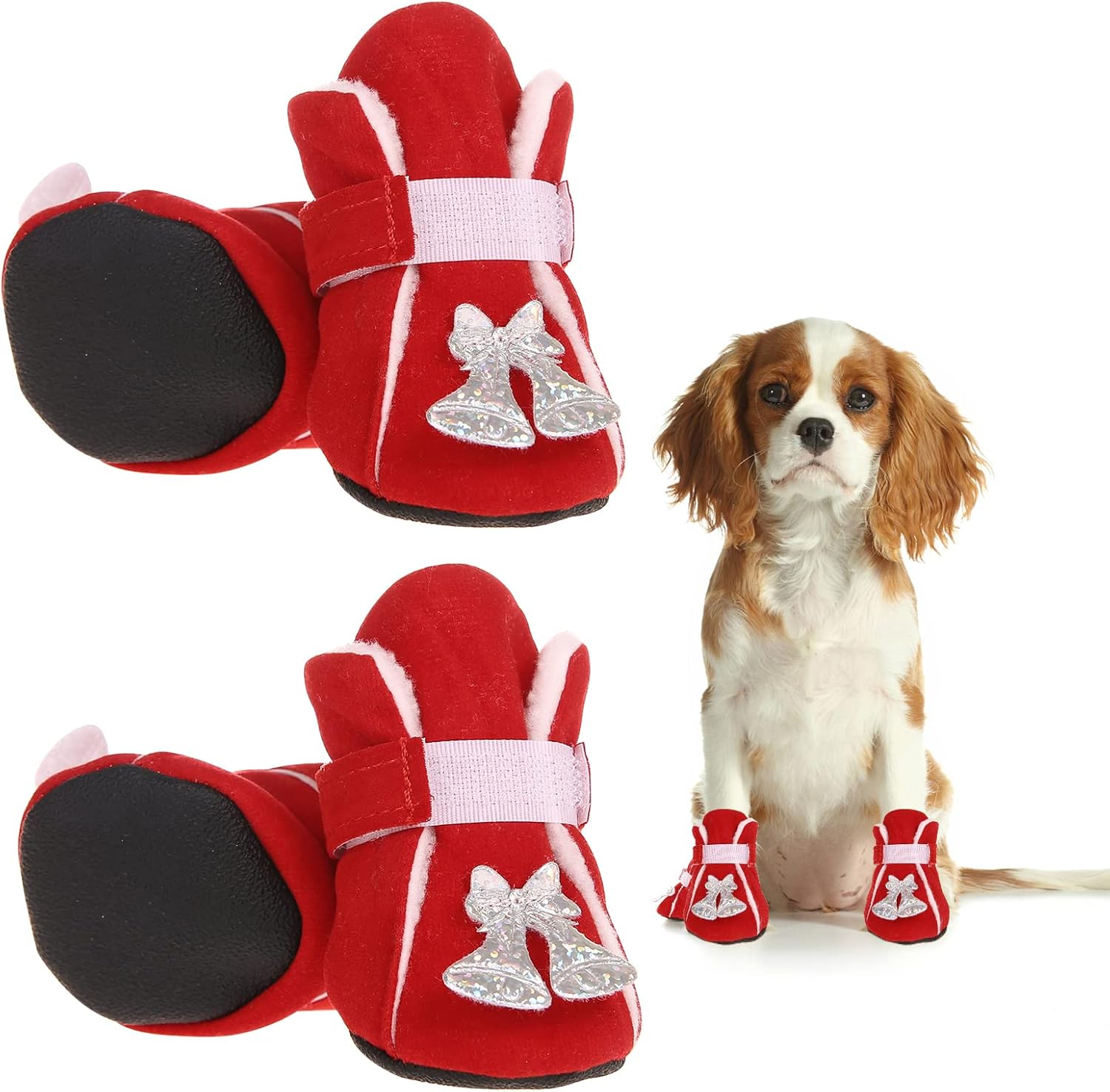 christmas dog booties