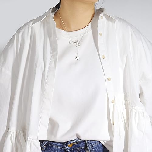 Miniatura 3 de Dcfywl731 Nurse Gifts for Women Silver Stethoscope Nurse Necklace Heart Initial Pendant Necklace Letter Necklace for Doctors and Nurses chrismtas