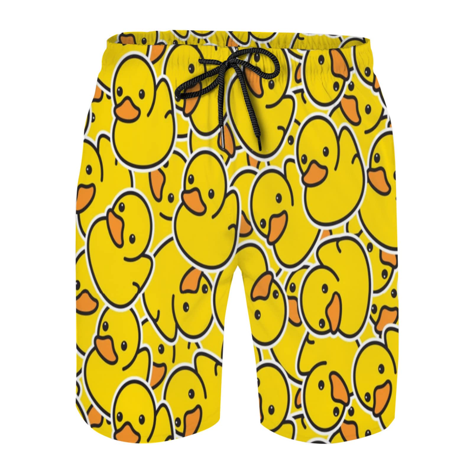 Nefarian Men's Swim Trunks, Quick Dry, Board Shorts, X-Large, Duck Rubber Duck Animal