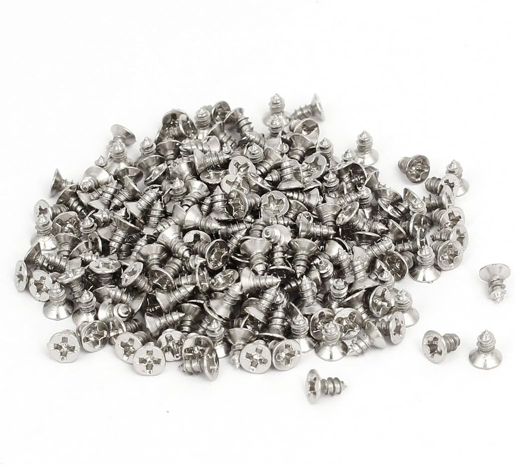 Tornillos Autorroscantes Phillips Cabeza Plana M3 x 6mm 260pcs
