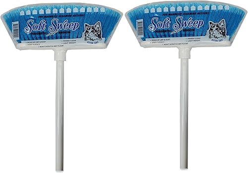 La escoba de acción magnética de barrido suave original - 2 escobas azules
