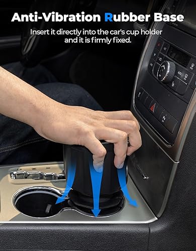 Miniatura 2 de KEMIMOTO Expansor de soporte de bebida ajustable para automóvil compatible con Yeti, Stanley, Hydro Flask, botellas de agua y tazas de 18 a 40