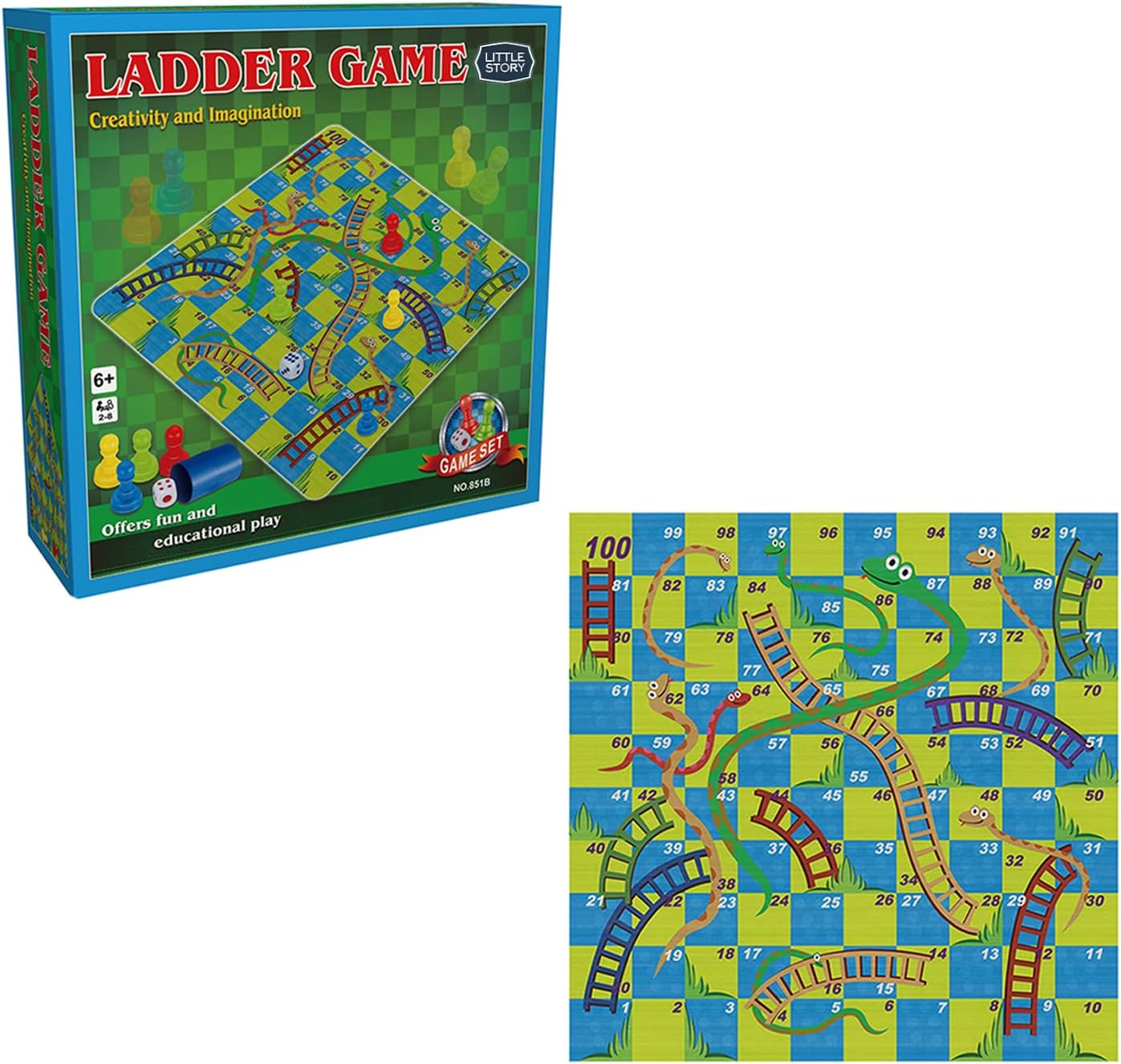 Little Story Snakes and Ladders Set - Multicolor