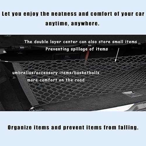 Miniatura 5 de Red de carga universal para caja de camión, bolsa de malla de almacenamiento de camión, bolsa de malla para camioneta, organizador de carga,