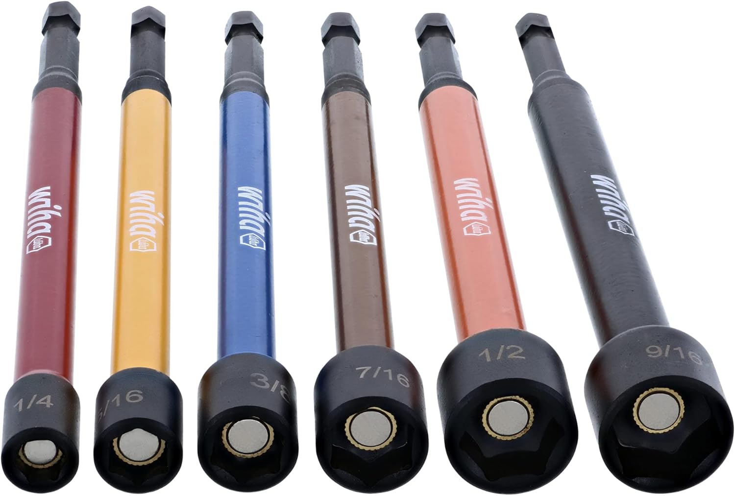 Wiha 70486 | 6 Piece Color Coded Magnetic Nut Setters Set : Tools & Home Improvement