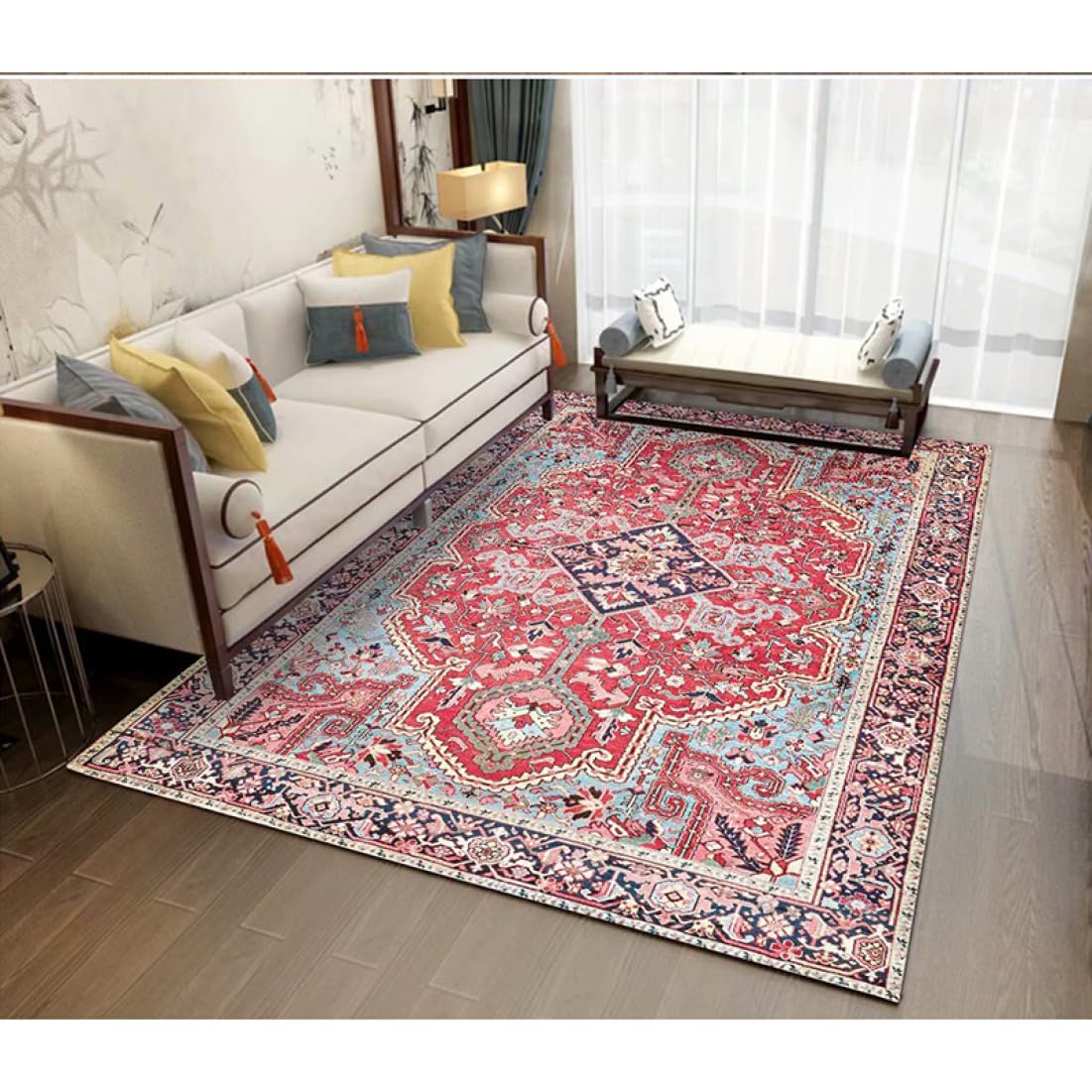 Amazon｜[YXSNG] ペルシャ絨毯風 ラグ カラー20 マット