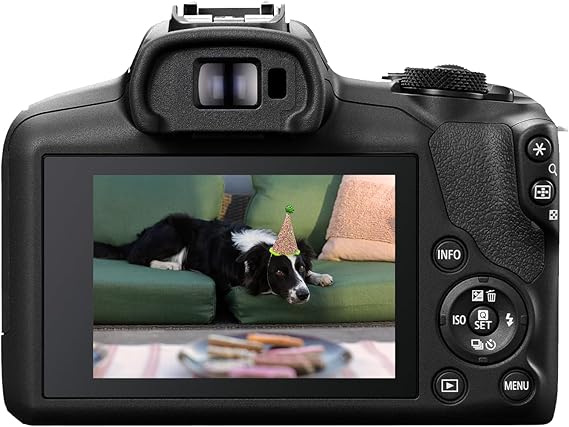 Canon EOS R100 Mirrorless Camera, RF Mount, 24.1 MP, DIGIC 8 Image Processor, Continuous Shooting, Eye Detection AF, Full HD Video, 4K, Small, Lightweight, Wi-Fi, Bluetooth, Content Creation
