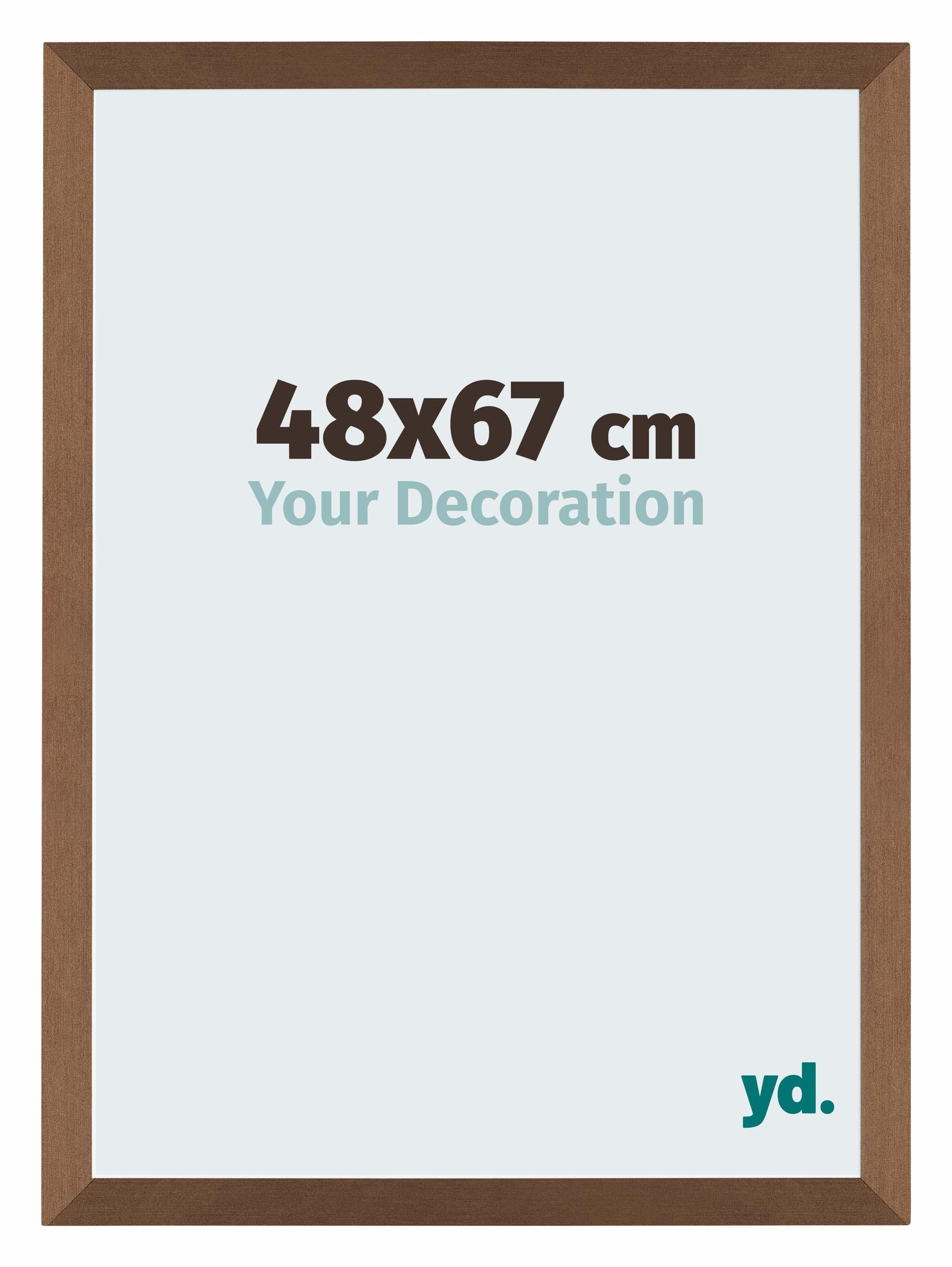 Your Decoration - Picture Frame 48x67 cm - Copper Design - Decorative Wall Frame in MDF with Antireflection - Frame 48x67 - Mura