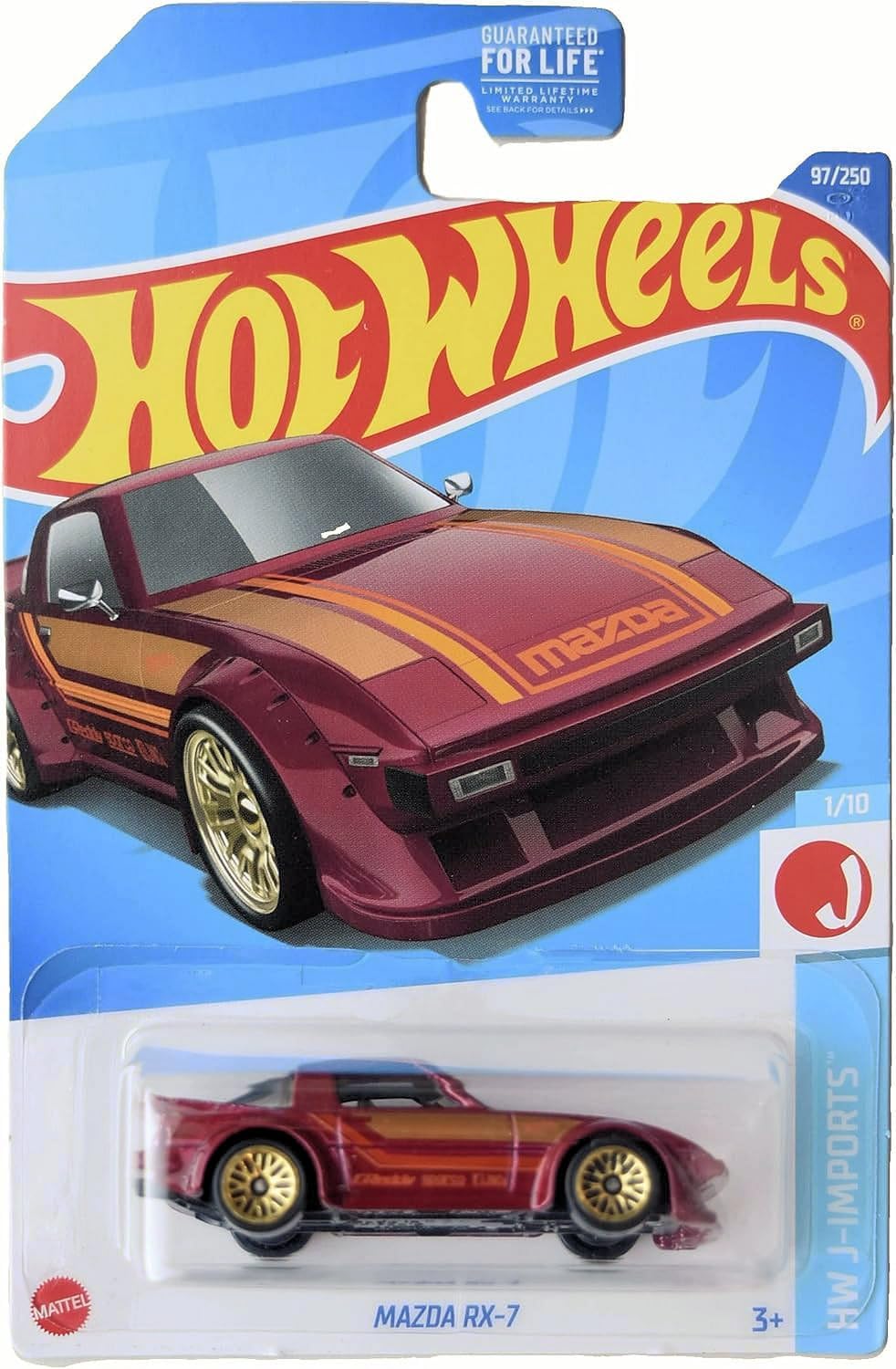 Hot Wheels 2022 Import Tuner Die‑Cast 5‑Pack (L2593‑977M) | Toyota Supra, Honda Civic Custom, Mazda RX‑7, Honda S2000 & Nissan Intelligent Mobility | 1:64 Scale – Ages 3+