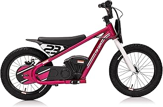 Top Gear TG75 Dirt Rocket electric-powered dirt bike with authentic motocross geometry, rear-wheel drive, high-torque, chain-driven motor, for kids 6+