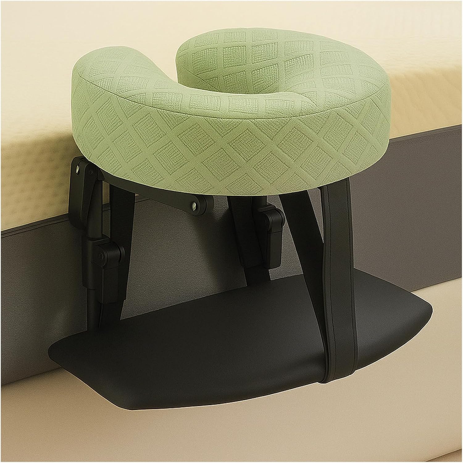 Massage Table Face Cradle,Cradle Headrest for Bed,Adjustable U Shape Universal Cushions with Facial Cushion,for Bed Home,Face Down Pillow After Eye Surgery,Spa Salon(Color:Green)