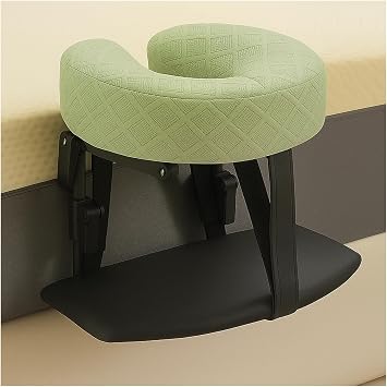 Massage Headrest for Bed,Adjustable Headrest,Table Face Cradle with U Shape Pillow with Armrest Pillow,Comfort Table Cushion,for Massage Bed Spa EquipmentColorGreen
