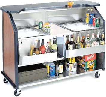 Lakeside 76886 Portable Bar 63-7/8"W x 27-1/2"D x 46-1/2"H