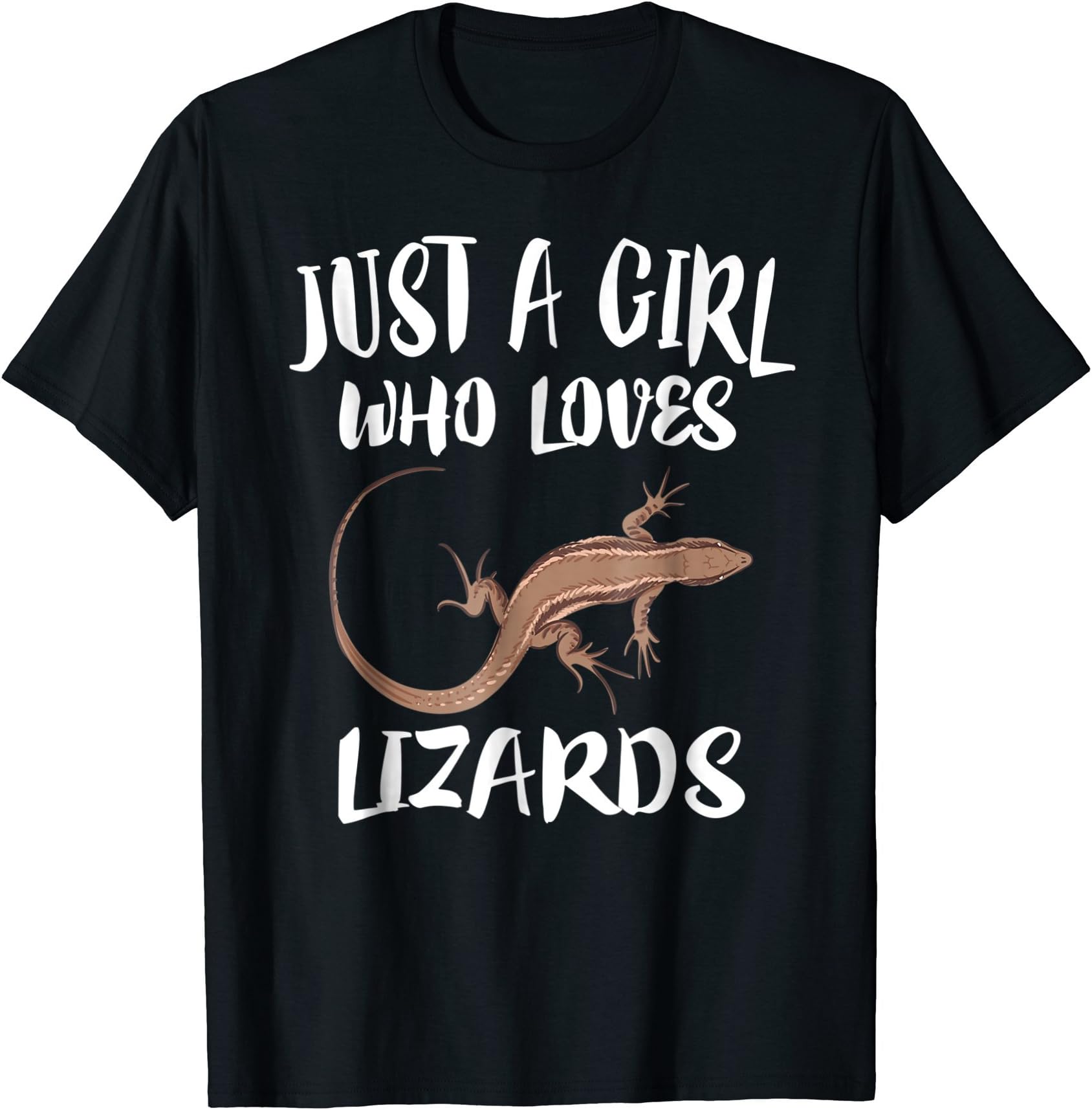 Just A Girl Who Loves Lizards Reptile Owner Gift T-Shirt