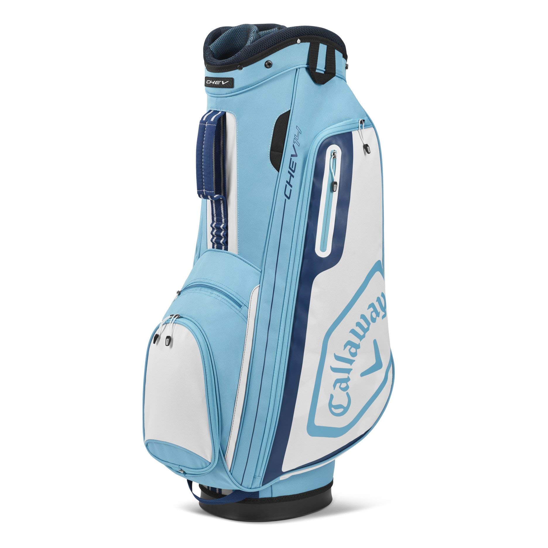 キャロウェイ　キャディバッグ Amazon | キャロウェイ Chev 14 Cart Bag 14分割 Light Blue/White