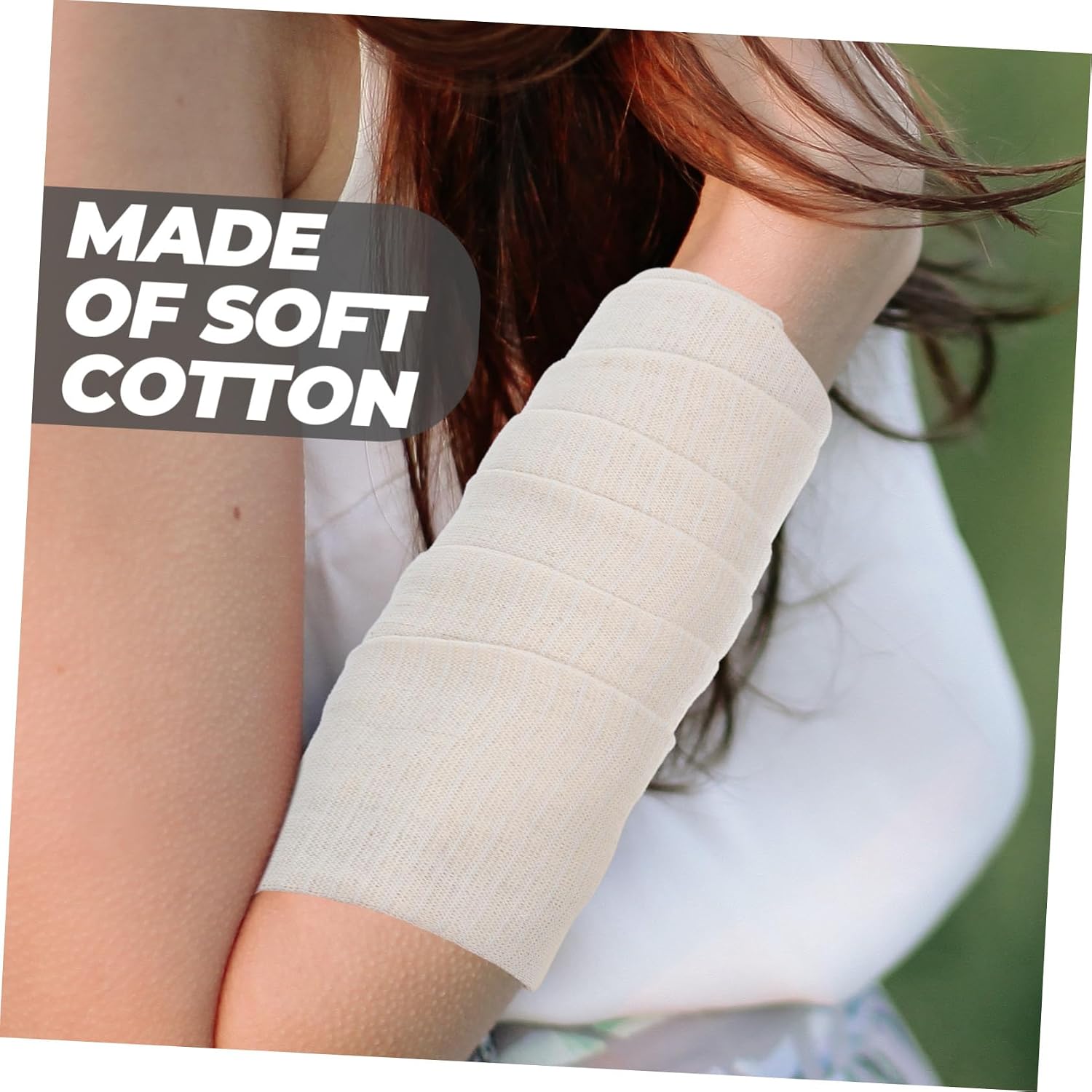 SECFOU Elastic Cotton Stockinette Tubular Bandage Wrapping Limbs Preventing Friction and Skin Protection Under Braces for Athletes and Daily Use