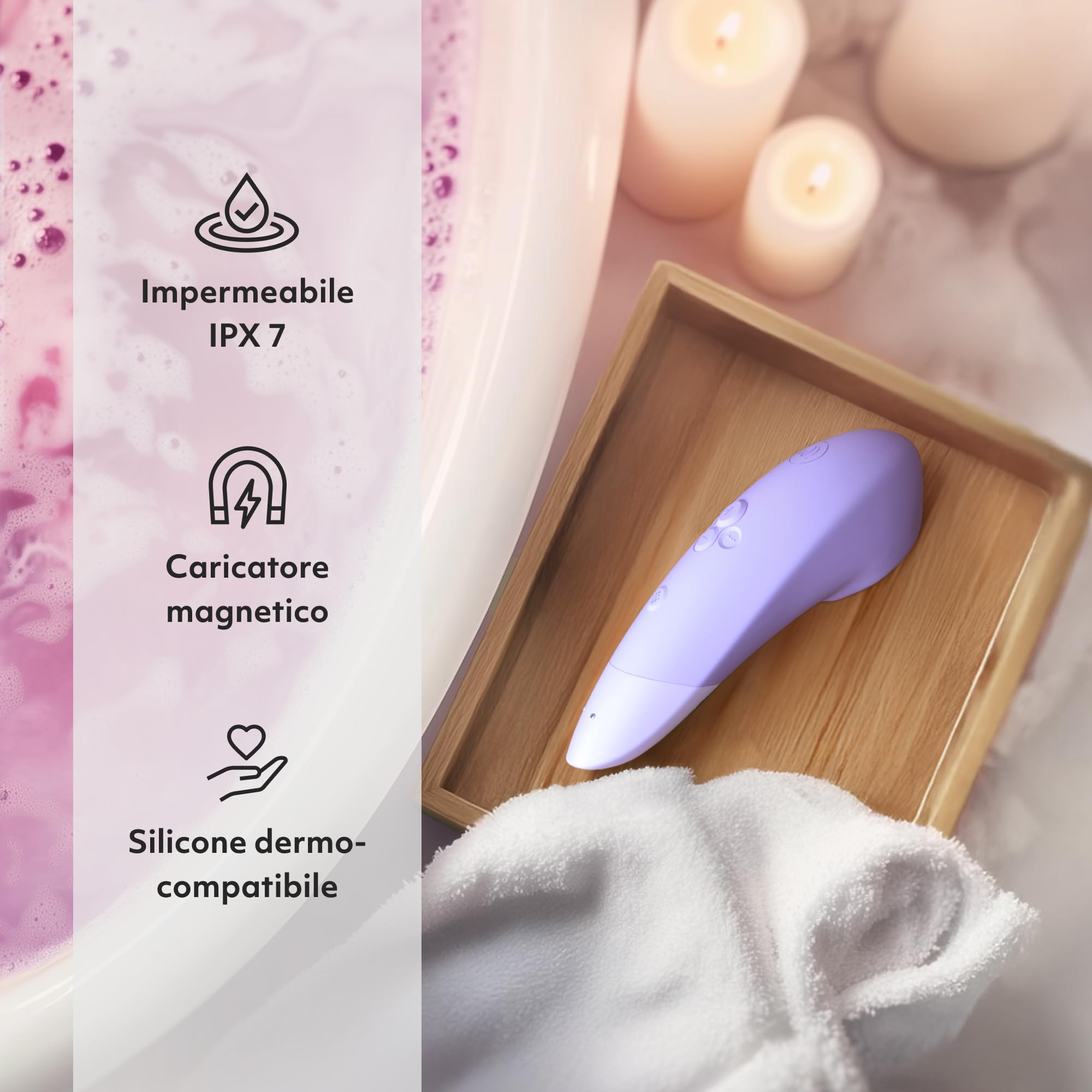 Womanizer Enhance 2-in-1 Vibratore e Succhia clitoride per donna | Sex toy doppia stimolazione clitoridea Pleasure Air e vibrazione | Giocattolo sessuale | Impermeabile Ricaricabile | Lillà