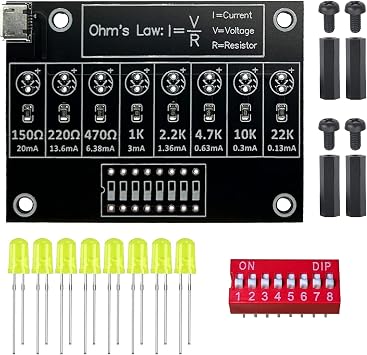 Soldering Practice Kit DIY Practical Electronic Circuit Project Resistor Training Board for Beginners